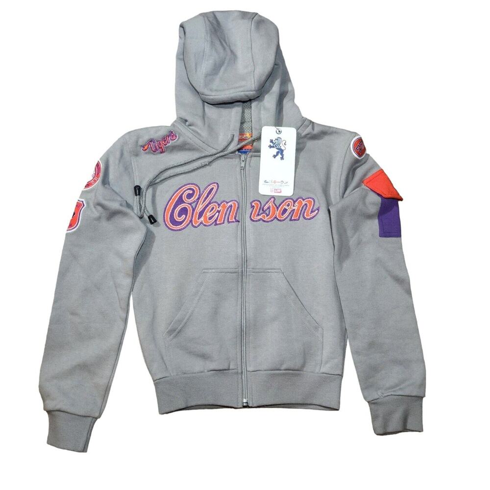 Edden Clemson Tiger's Youth Small (See measurements) Jacket/Full Zip Hoodie NWT
